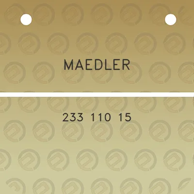 maedler-233-110-15