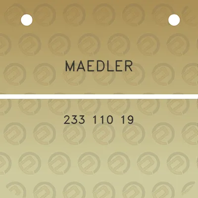 maedler-233-110-19