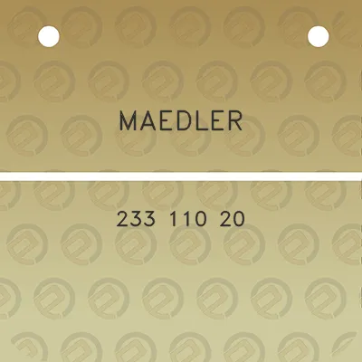 maedler-233-110-20