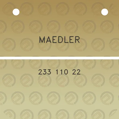 maedler-233-110-22