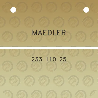 maedler-233-110-25