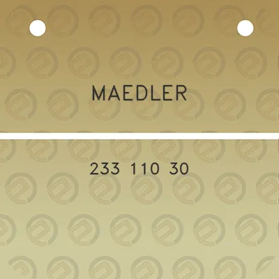 maedler-233-110-30