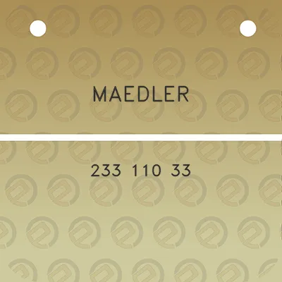 maedler-233-110-33