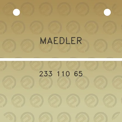 maedler-233-110-65