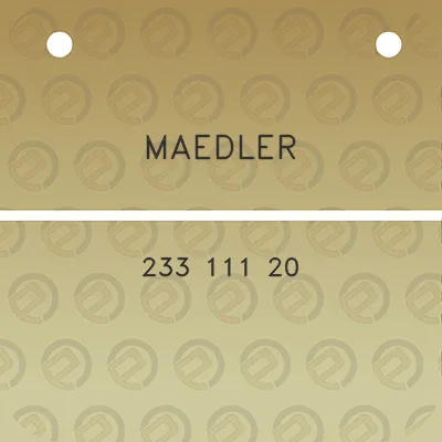 maedler-233-111-20