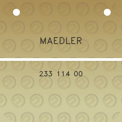 maedler-233-114-00