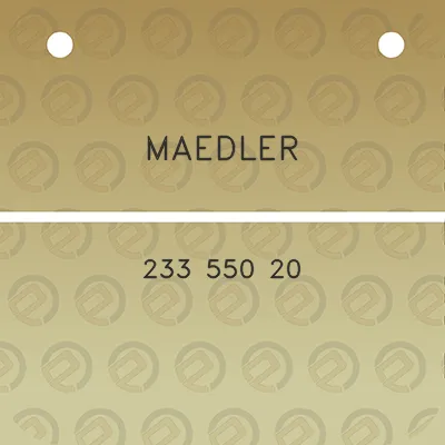 maedler-233-550-20