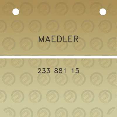 maedler-233-881-15