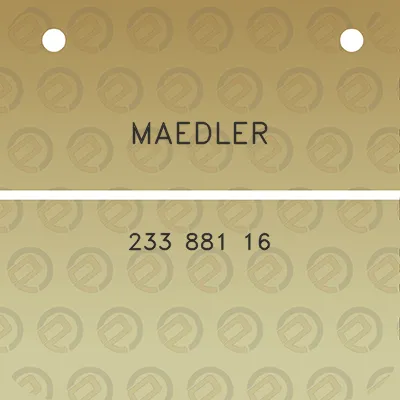 maedler-233-881-16