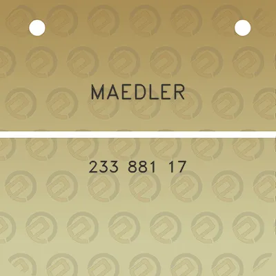 maedler-233-881-17