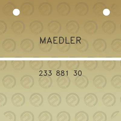 maedler-233-881-30