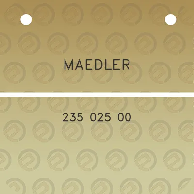 maedler-235-025-00