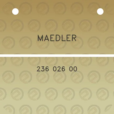 maedler-236-026-00