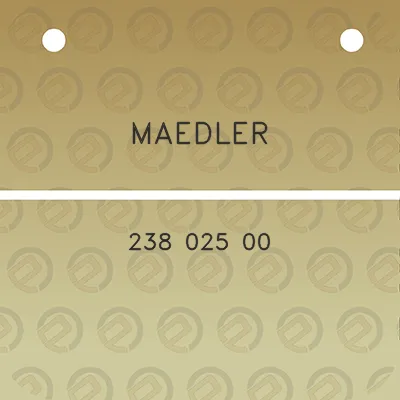 maedler-238-025-00