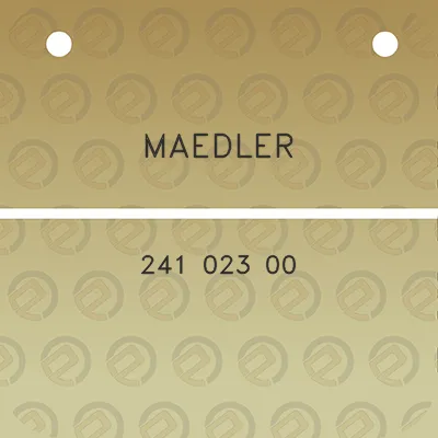 maedler-241-023-00