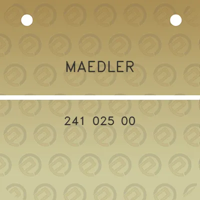 maedler-241-025-00