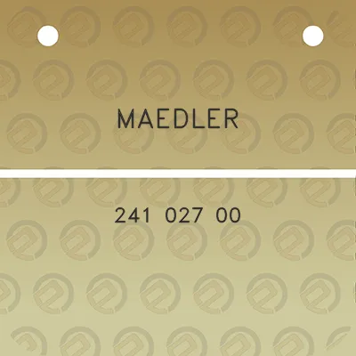 maedler-241-027-00