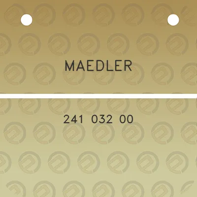 maedler-241-032-00