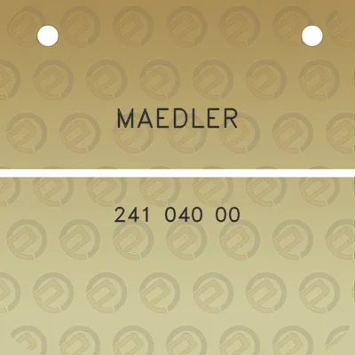 maedler-241-040-00