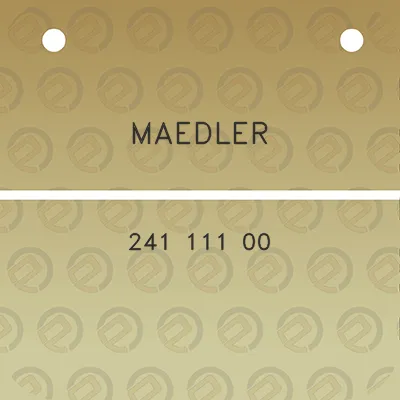 maedler-241-111-00