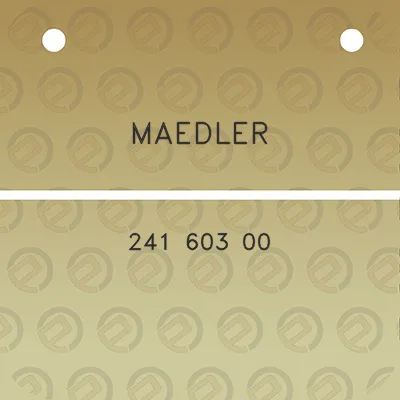 maedler-241-603-00