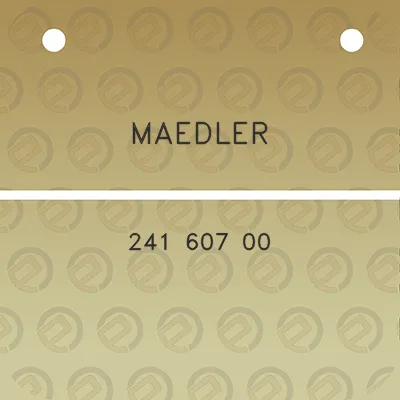 maedler-241-607-00