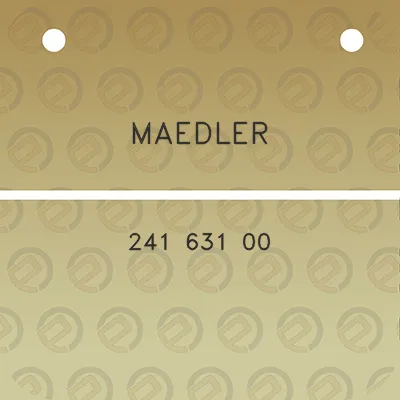 maedler-241-631-00