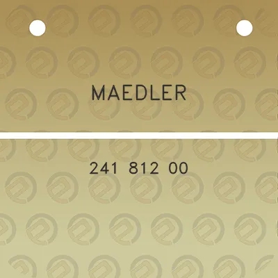 maedler-241-812-00