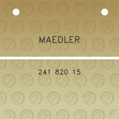 maedler-241-820-15