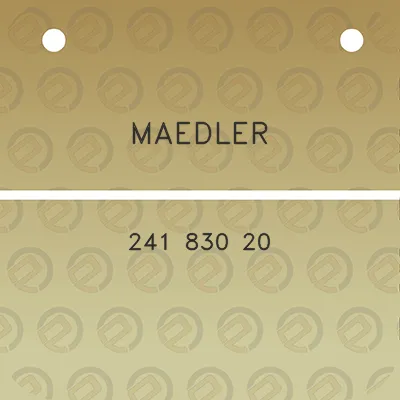 maedler-241-830-20