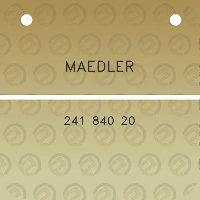 maedler-241-840-20