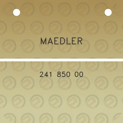 maedler-241-850-00