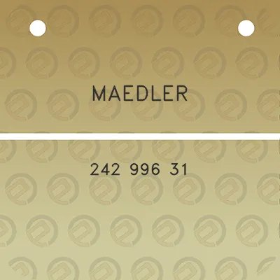 maedler-242-996-31