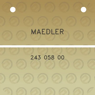 maedler-243-058-00