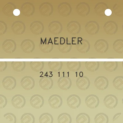 maedler-243-111-10