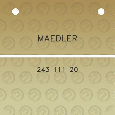 maedler-243-111-20