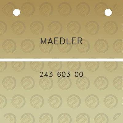 maedler-243-603-00