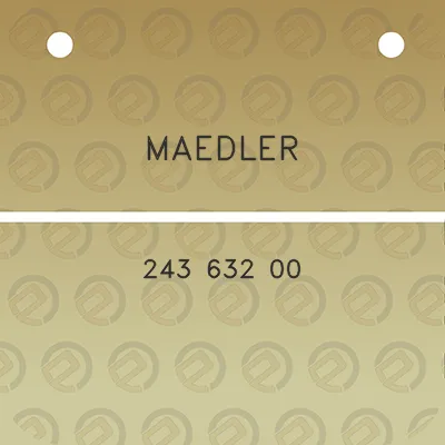 maedler-243-632-00