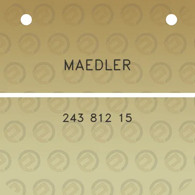 maedler-243-812-15