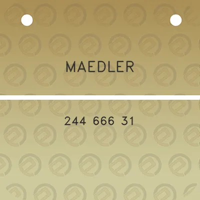 maedler-244-666-31