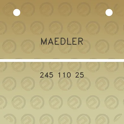 maedler-245-110-25