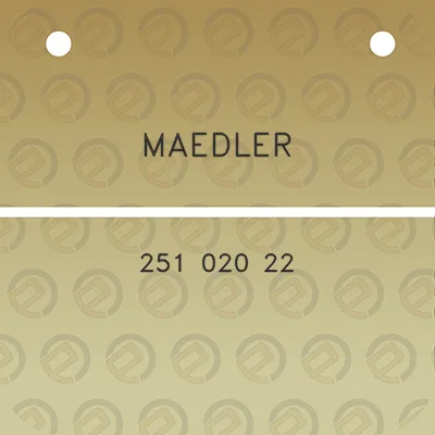 maedler-251-020-22