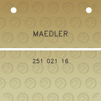 maedler-251-021-16