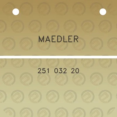 maedler-251-032-20