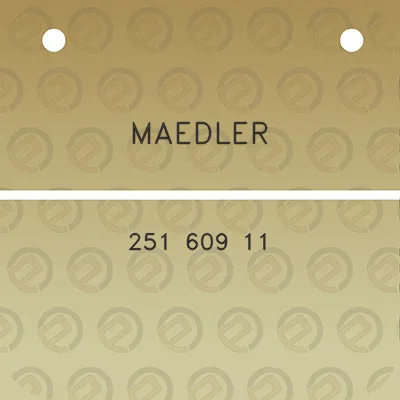 maedler-251-609-11