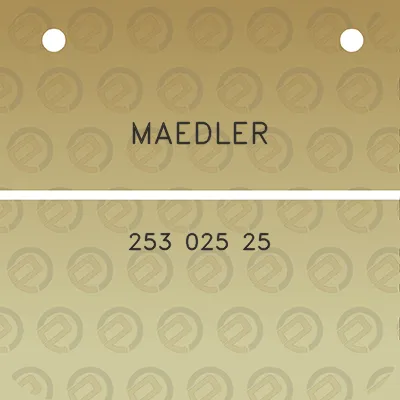 maedler-253-025-25