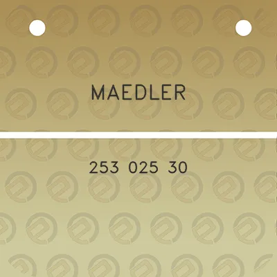 maedler-253-025-30