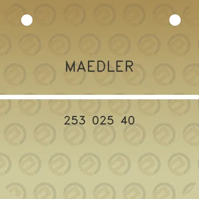 maedler-253-025-40