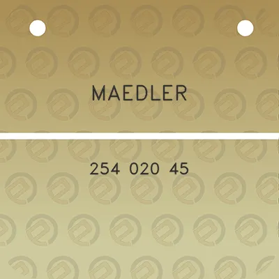 maedler-254-020-45