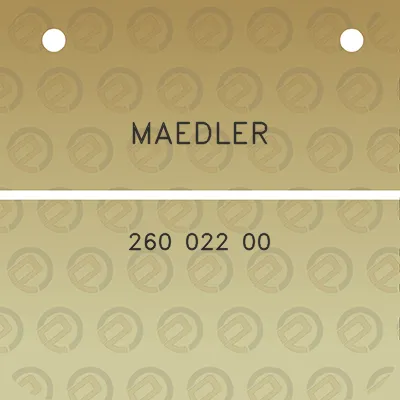 maedler-260-022-00